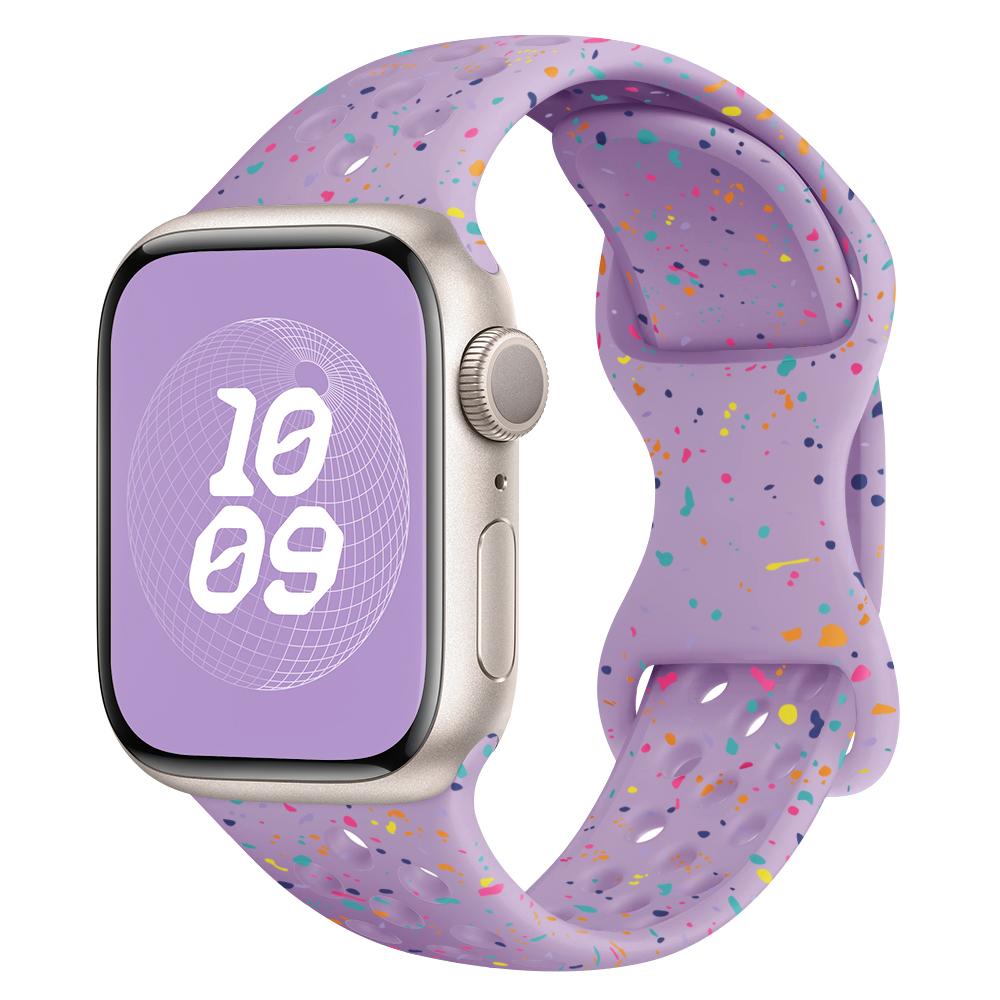 Original Silikonarmband für Apple Watch Band 44mm 45 46 40 41 38 42mm Armband Atmungsaktiv iwatch Serie 10 9 8 SE 7 6 Ultra 2 49mm