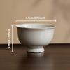 Handmade Retro Teacups Vintage Ceramic Porcelain Tea Cup Teaware Set Chinese Kung Fu Bowls Master Cups Tea Ceremony Drinkware