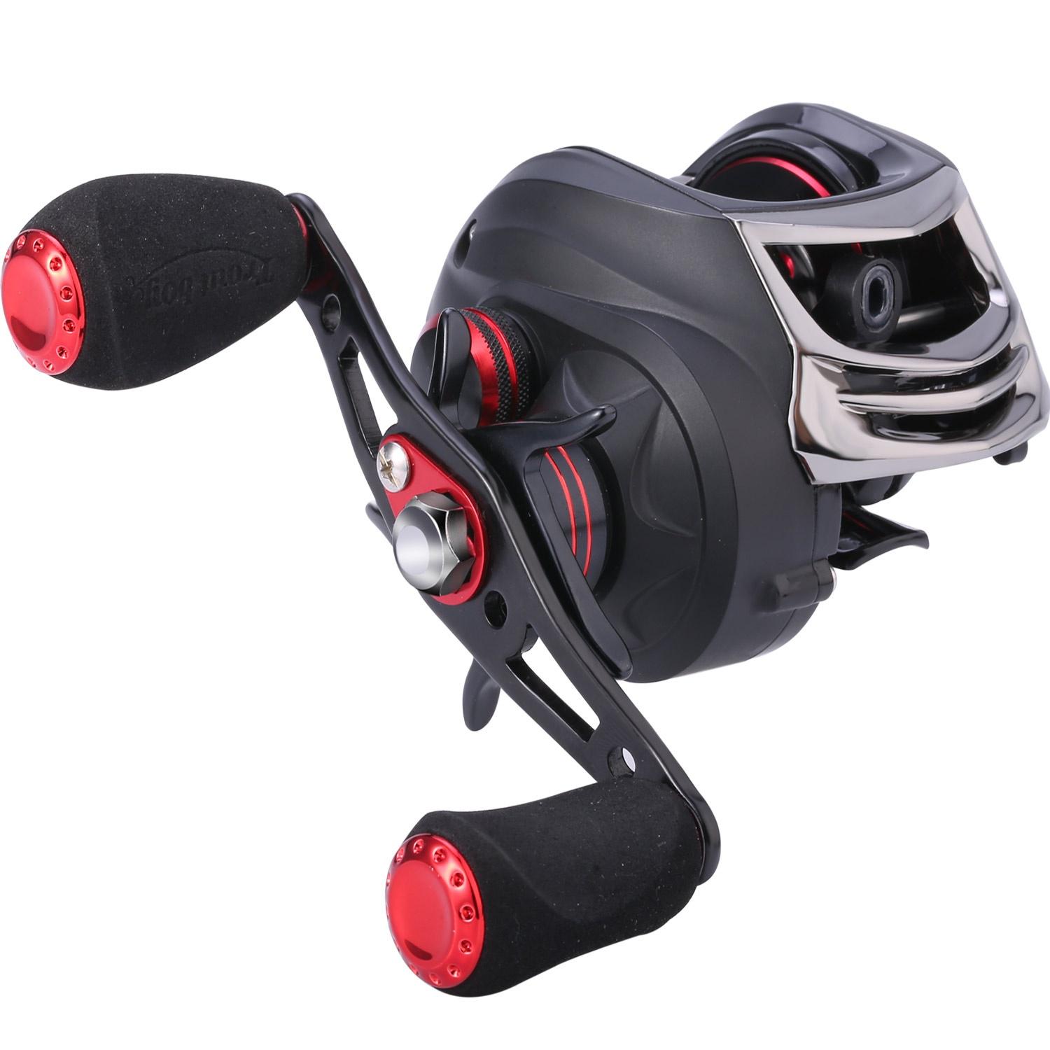 

Высокоскоростная рыболовная катушка 12BB 6,3:1, рыболовная катушка с приманкой, левая/правая катушки для приманки Left красный