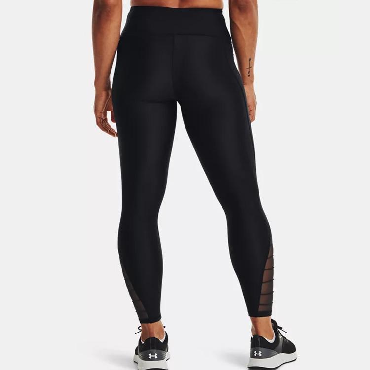 Under Armour HeatGear Sports Cropped Leggings Women Bottoms Black 1365758-001