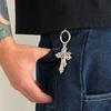 Retro Cross Keychain Pendant Men'S Jeans Key Ring Bag Ornament Hanging Decoration
