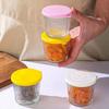 1/4Pcs 200Ml Glass Storage Jars Transparent Thicken Glass Storage Containers Multifunction Fresh-Keeping Mini Clear Jars Kitchen