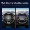 Suitable for Lincoln Carbon Fiber Texture Steering Wheel Cover with Segmented Quick-Release Design, Durable, for Models Such As
