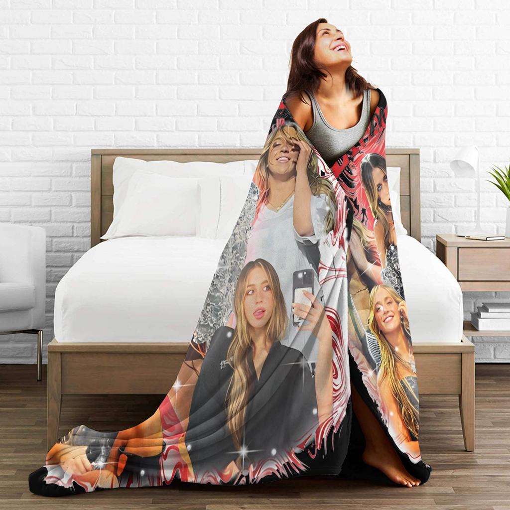 Tate McRae tour so close to what Printed Blanket For Men Women Warm Cozy Fluffy Throw Blankets for Couch Multiple Sizes