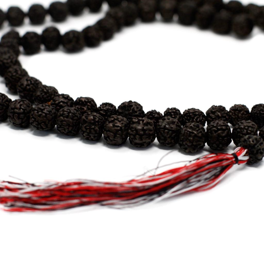 Rudraksha Japa Mala 108 Beads Dark