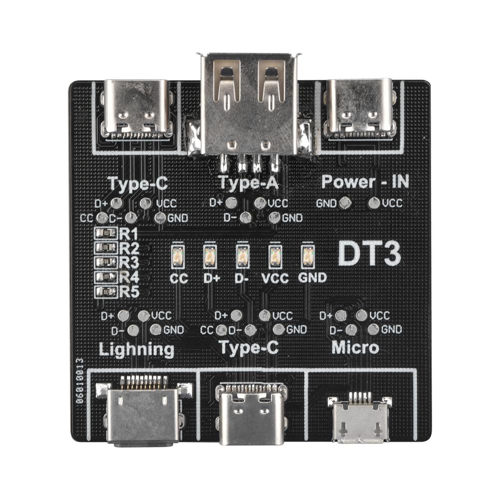 

Data Line Detection Board DT3 Micro Type-c Interface USB Data Cable Detection Board Switch USB Data Cable Tester Portable