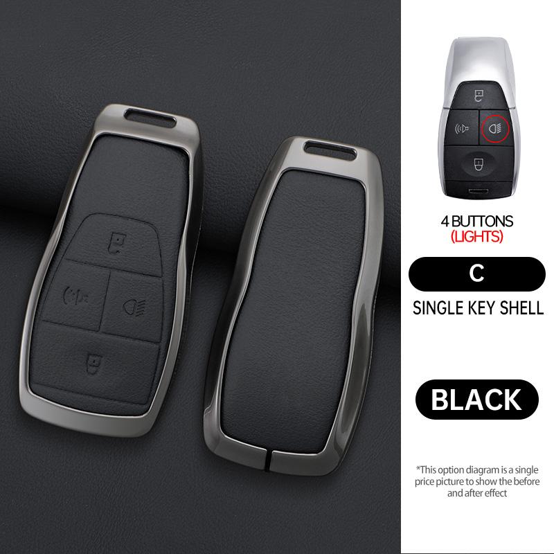 Suede Car Key Case Cover For Baic Beijing X7 Bj40 Senova D50 D70 X55 X65 Eu5 Eu7 Car Key Protector Keychain Accessories