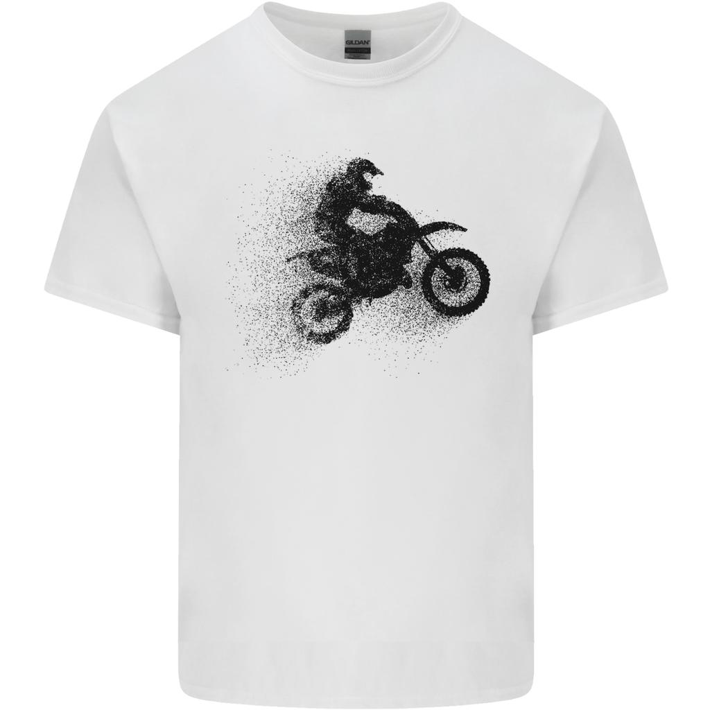 Abstract Motocross Rider Dirt Bike Unisexs Light Cotton TShirt