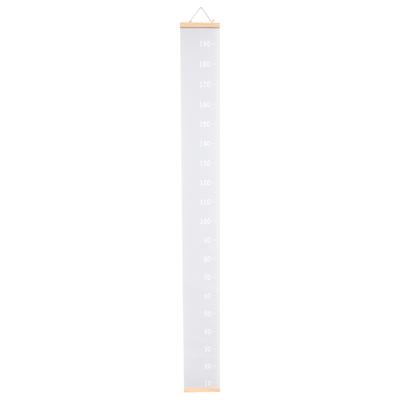 Decor Children's Room Hanging Ruler Height Growth Chart Removable Canvas Wall Baby