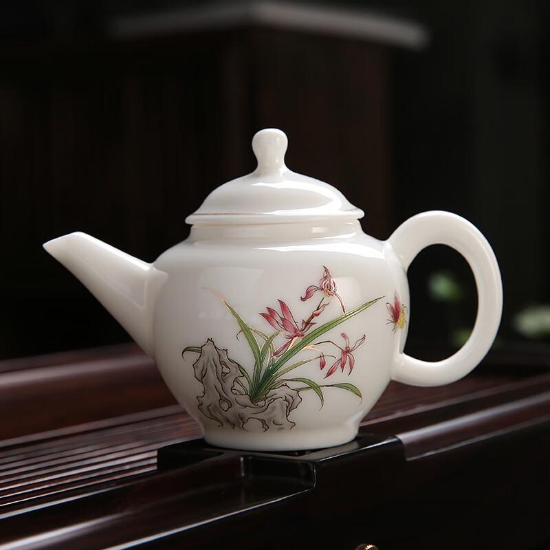 Mutton-fat Jade Porcelain Xishi Teapot