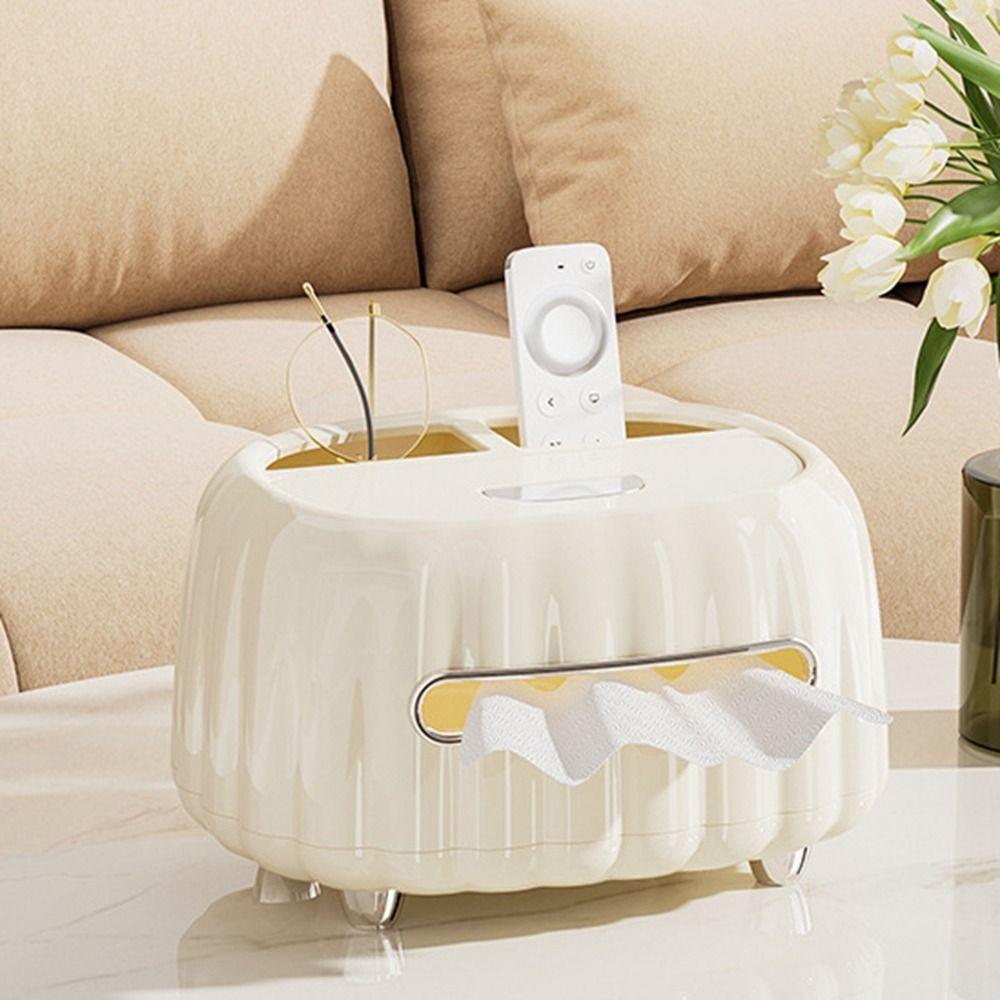 

Waterproof Multi Compartments Tissue Box Large Capacity Tissue Paper Box Kitchen