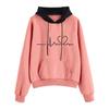 Frauen Mode Langarm Elektrokardiogramm Druck Hoodie Pullover Top Sweatshirt