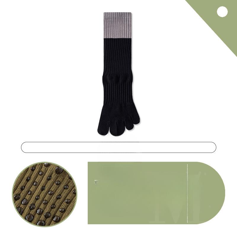 Women's Summer Sports Non Slip Indoor Professional Fitness Yoga Pilates Five Finger Socks