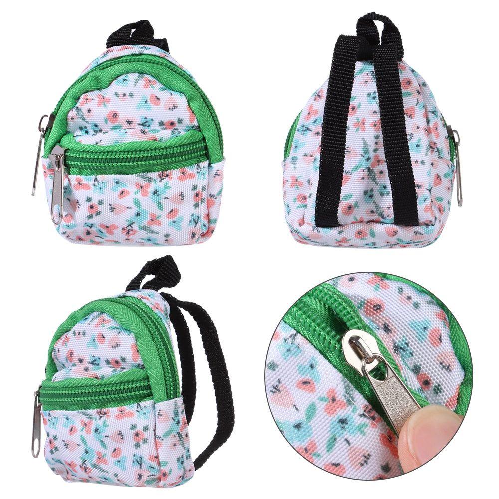 Zipper Kids Gifts 1/6 BJD Rucksack BJD Doll Schoolbag Doll Bag Doll Backpack Miniature Doll Bag
