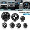 7 szt. 45mm 68mm 74mm 82mm Emblemat przedniej maski samochodu tylny znaczek klapy bagażnika Kierownica do BMW M F30 G01 E36 E39 E87 E46 E90 E92 E53 E94