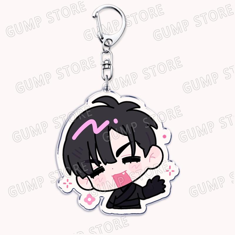 Popular Anime Alien Stage Chibis Music Keychains for Accessories Bag Luka Ivan Till Mizi Hyuna Sua Keyrings Jewelry Fans Gifts