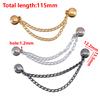 1 Stück 2 Stück 4 Stück 8 Stück Tailleneinzug Design Metallkette Magnetischer Verschluss Lange Hose Ärmel Kürzen Frei-Nähen Fixiert Legierung Brosche Riemen