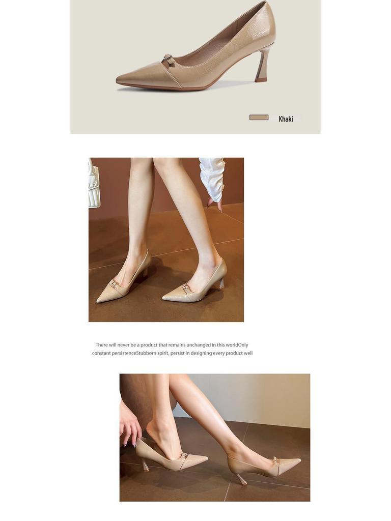 BEIJIANI 3358-23 French Minimalist Commuter Stiletto Heels for Women