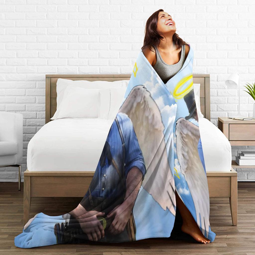 Arthur Morgan Red Dead Redemption Flannel Blanket Warm Throw Blanket for Bedroom Picnic Pattern Bedspread Sofa Bed Cover