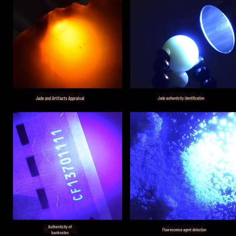 Magic Fish Jade Flashlight: Ultra-Bright, Professional 365nm UV Light for Jewelry and Jade Identification