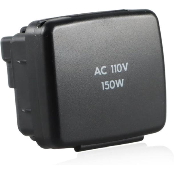 Center Console Power Outlet Plug 110V/150W Rear AC Outlet Socket Assembly Compatible With Ford F-150 2010-2014, F-250 350 450 Super Duty 2011-2016,