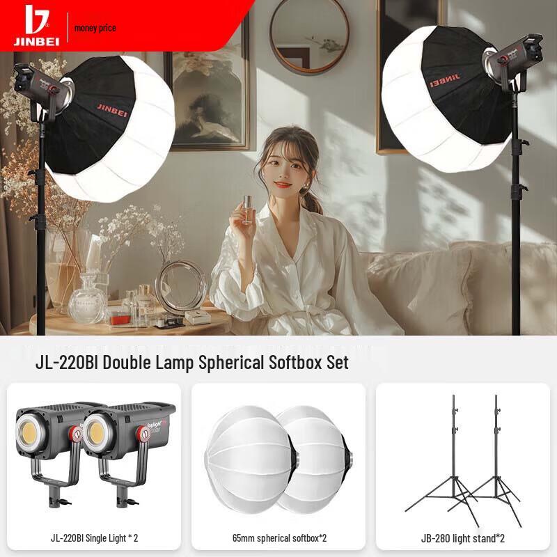 JINBEI JL-220BI Bi-Color LED Video Light Kit
