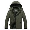 מעיל חורף גברים פלוס קטיפה Warm Wind Parka 6XL פלוס מידה שחורה מעיל חורף גברים.