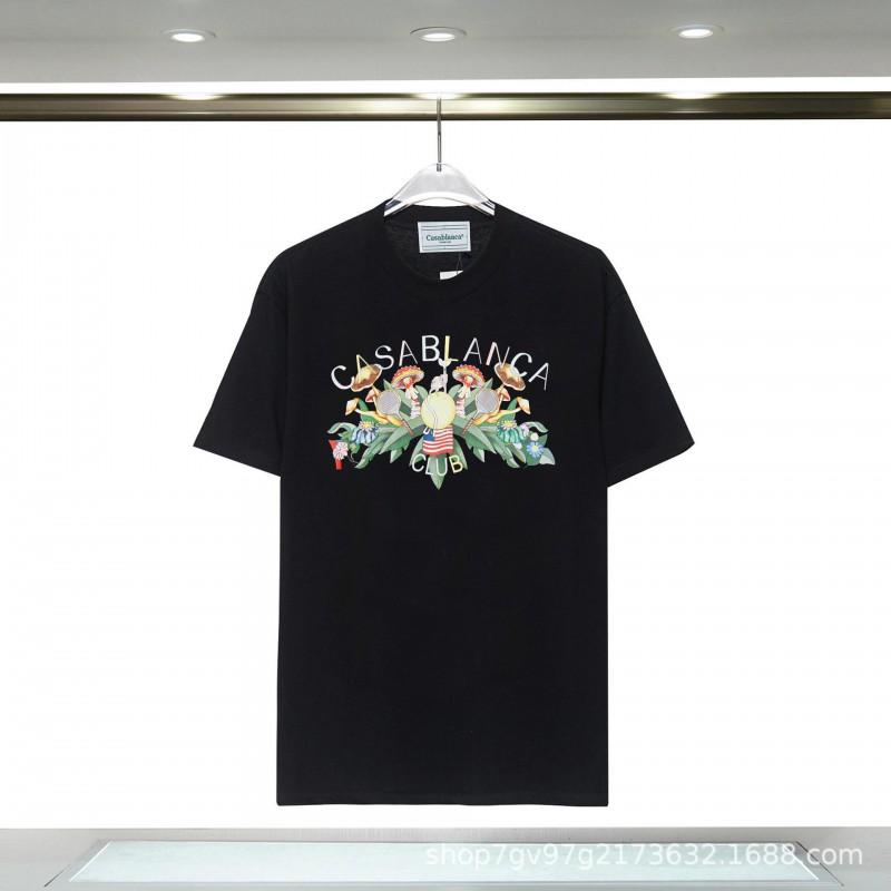 Casablanca Graphic T-Shirt Teen Boys Short Sleeve Loose Fit 2025