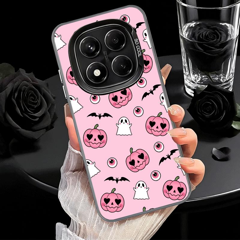 Pink Style Skull Witch Soft Phone Case for Xiaomi Redmi Note 13 14 15 Pro Plus 12S 12 11S 11 11T 10S 10 Shockproof Cover Back Sh