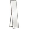 LED Full-Length Mirror, 40 X 160 Cm, Touch Control, Dimmable, 3 Colors, Grey
