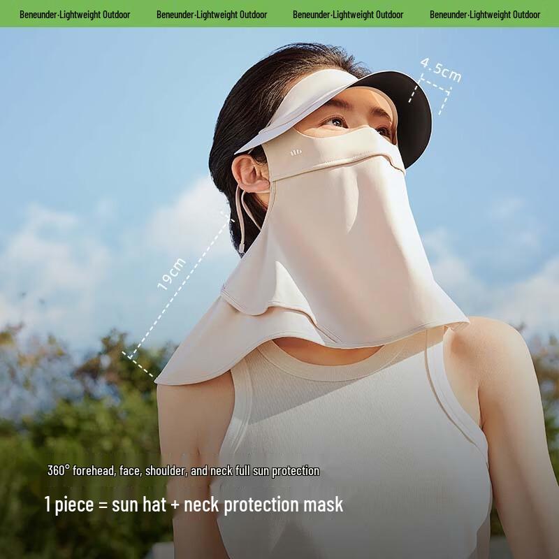 Beneunder Cooling Full Face Sun Protection Balaclava with Brim