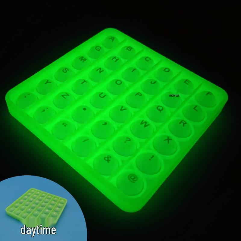 Rainbow Silicone Pop-It Mouse Bubble Toy for Kids - Fun Decompression Pendant
