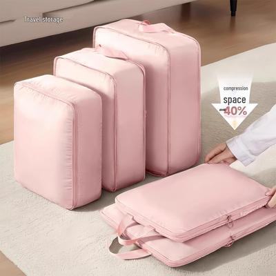 Compression Travel Bag for Clothes, Quilts, and Toiletries - Large Capacity & Refillable