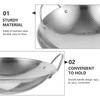 Wok Pan Stainless Steel Stir Fry Pans 25cm/10 Inch Hot Pot Iron Frying Pan  Kitchen Cookware for Camping Alcohol Stove