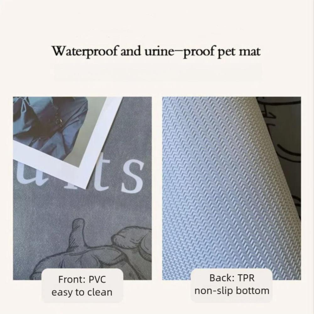 Cartoon Pattern Pet Urine Proof Carpet Washable Pet Urine Mat Durable Decoration Rug  Dog and Cat