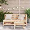 2 Seater Garden Sofa Solid Pine Wood
