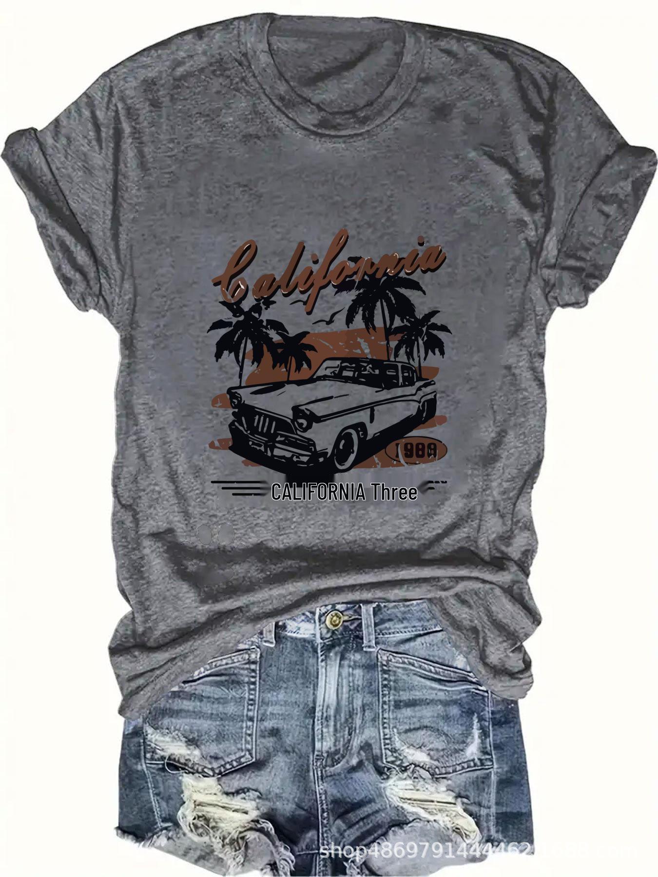 

Women s Fashion Round-Neck T-Shirt L темно-серого