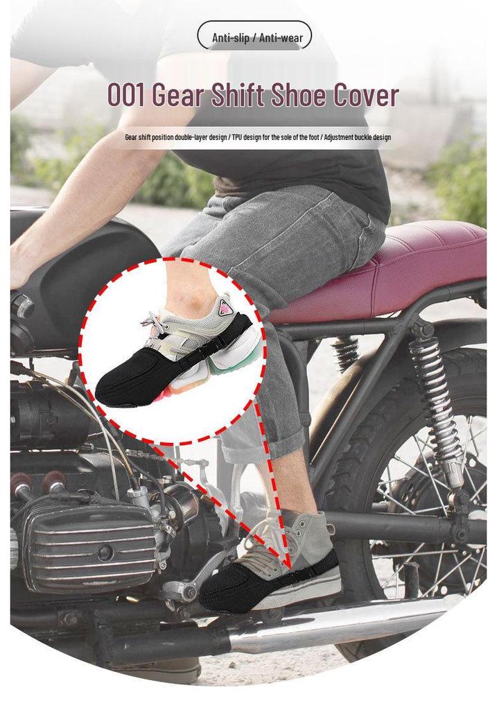 Motorcycle Gear Shift Protector: Anti-slip, Wear-resistant Shoe Cover for Outdoor Cycling