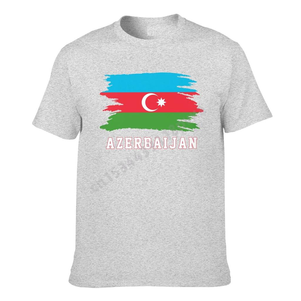 Flaga Azerbejdżanu Mapa Kraju Azerbejdżańskiego JEST W MOIM DNA Koszulka Męska Damska Koszulki Chłopięce Koszulka Koszulki Hip Hop XS5XL 100% Bawełna