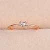 Luxury Dainty Thin Rings for Women Gold Silver Color Love Heart Zircon Delicate Wedding Dating Ring Fashion Jewelry Gift