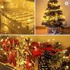 6M-50M Cluster Firecracker String Lights Christmas Tree Fairy Lights Garland LED For Wedding Party New Year Christmas Tree Decor Lamps