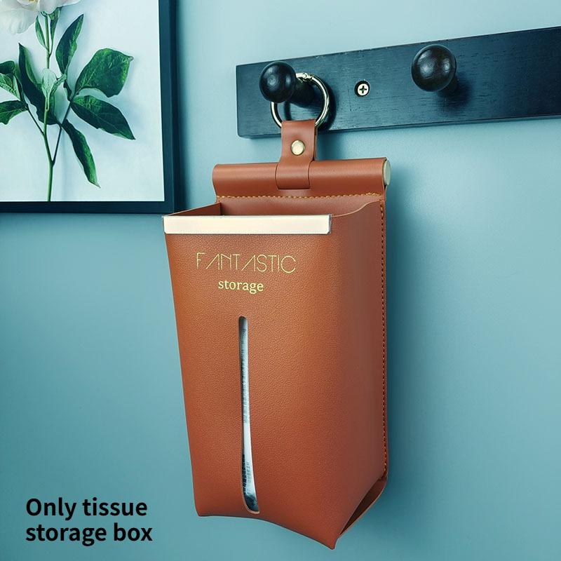 

1pc Creative Tissue Box Living Room Storage Toilet Wall Mounted Multi Functional Holder Home Bathroom Organizer