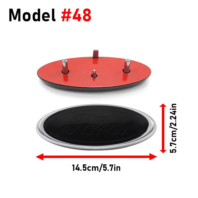 Car Styling Logo Car Front Hood Emblem Rear Trunk Badge Grille Stickers For Ford Focus MK2 3 Ranger Fiesta S-Max Mondeo MK4 Kuga