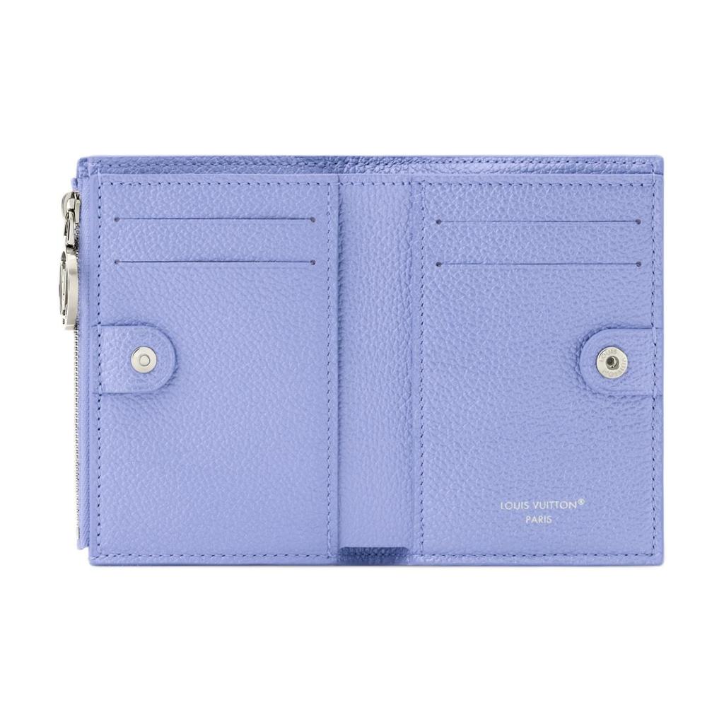 LOUIS VUITTON Lisa Cow Leather Wallet Women's Blue M26518