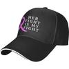 Her Fight Is My Fight Breast Cancer Awareness Hat Adult Adjustable Mountaineering Classic Washed Casquette Cap