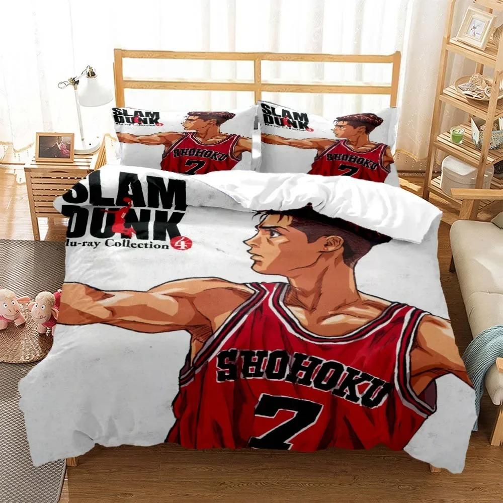 Slam Dunk Expert Digital Printed Polyester Bedding Set for Girls and Boys Bedding Set for Teenagers Bedding Set Gift
