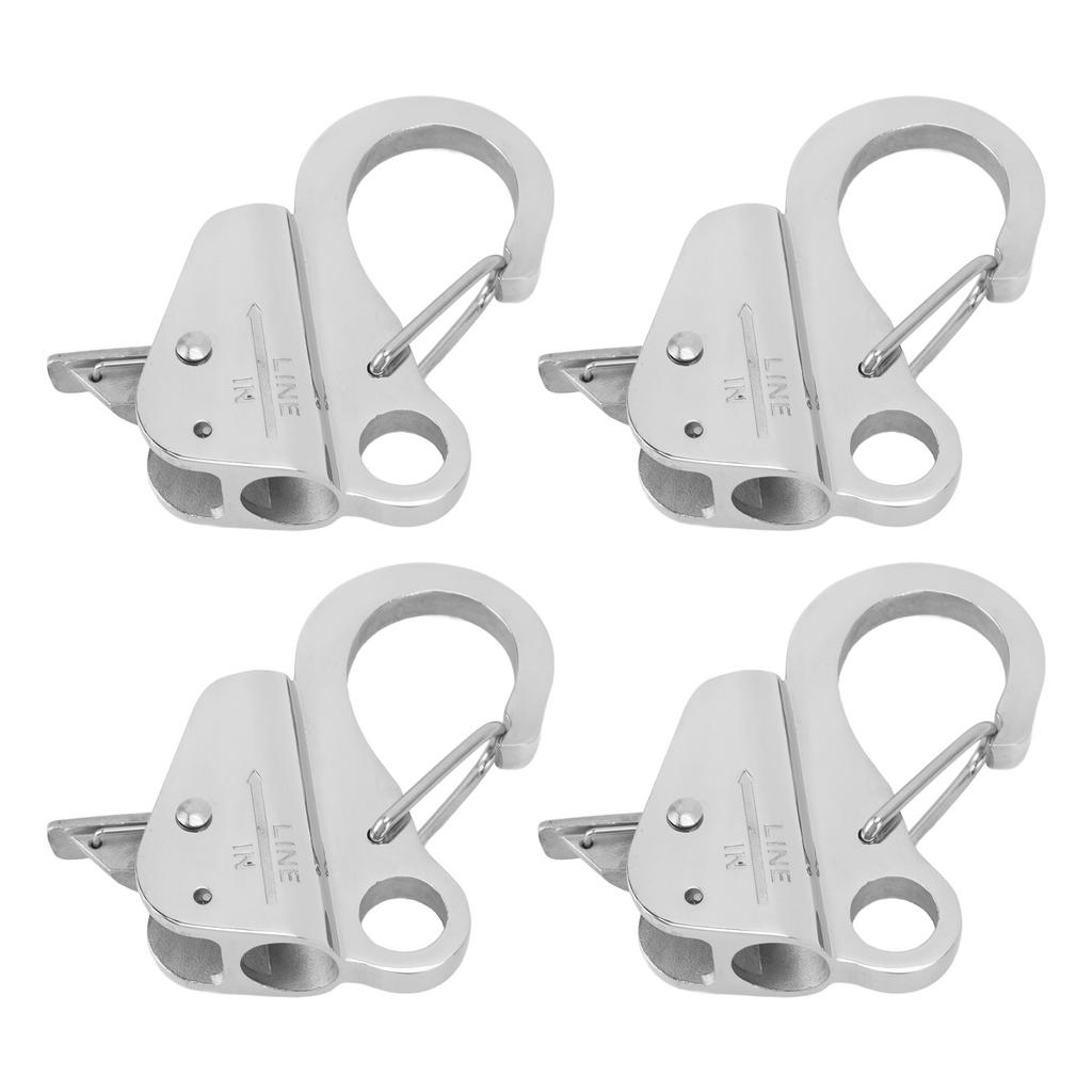 4 Pcs Boat Anchor Hook 38 To 58 Inch Opening 316 Stainless Steel Boat Anchor Quick Release Clip