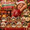 Acrylic Lighted Christmas Ball Ornament Hanging Christmas Decoration  For Christmas Tree