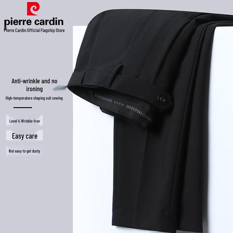 Pierre Cardin Men's Wrinkle-Free Straight-Leg Trousers