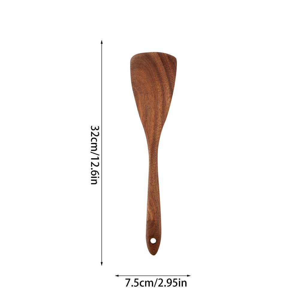 5/9Pcs/set Wooden Kitchen Utensils Set, Wooden Spoons for Cooking, Utensils,Natural Teak Wooden Spoons For Non-stick Pan Gift